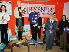 złoto Marta Zielińska, srebro Joanna Dworakowska, brąz Beata Kądziołka